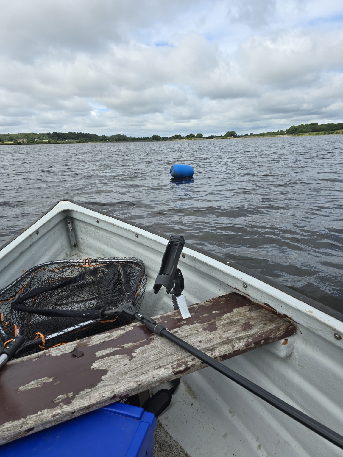 Club boat on Hillend Loch